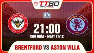Brentford đá với Aston Villa