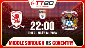 Middlesbrough;Coventry