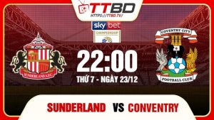 Sunderland gặp Conventry City