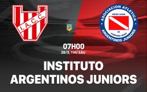 soi kèo Instituto vs Argentinos Juniors, Instituto vs Argentinos Juniors
